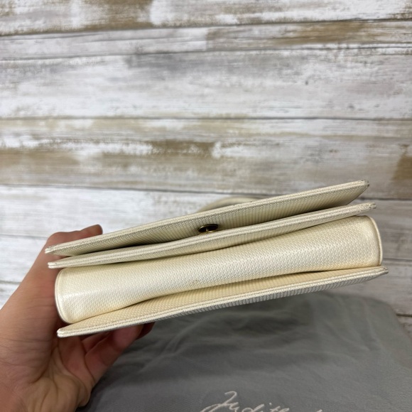 Vintage Judith Leiber White Leather Mini Handbag - Picture 13 of 14